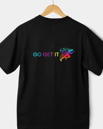 Go Get It (Heroes) 100% Cotton Black T-Shirt