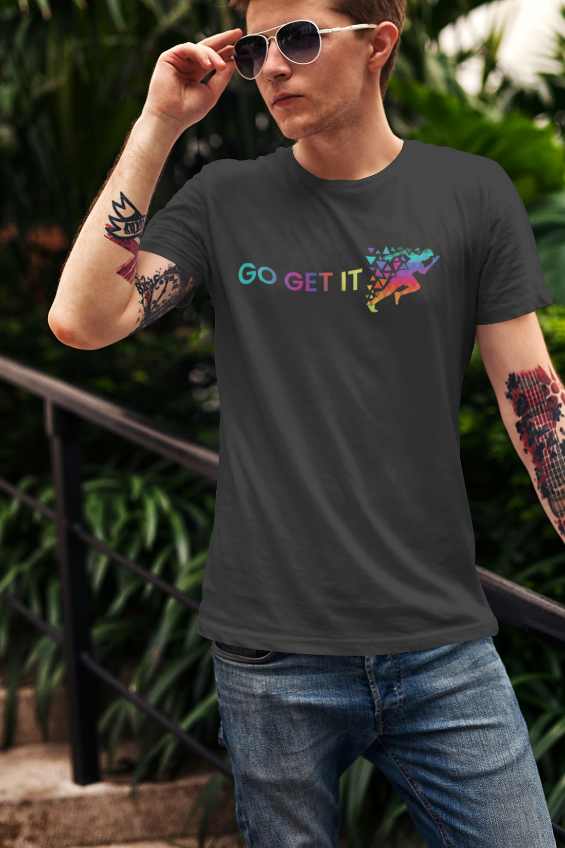 Go Get It (Heroes) 100% Cotton Black T-Shirt